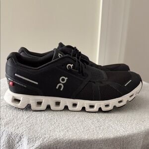 On Running Black and White Sneakers